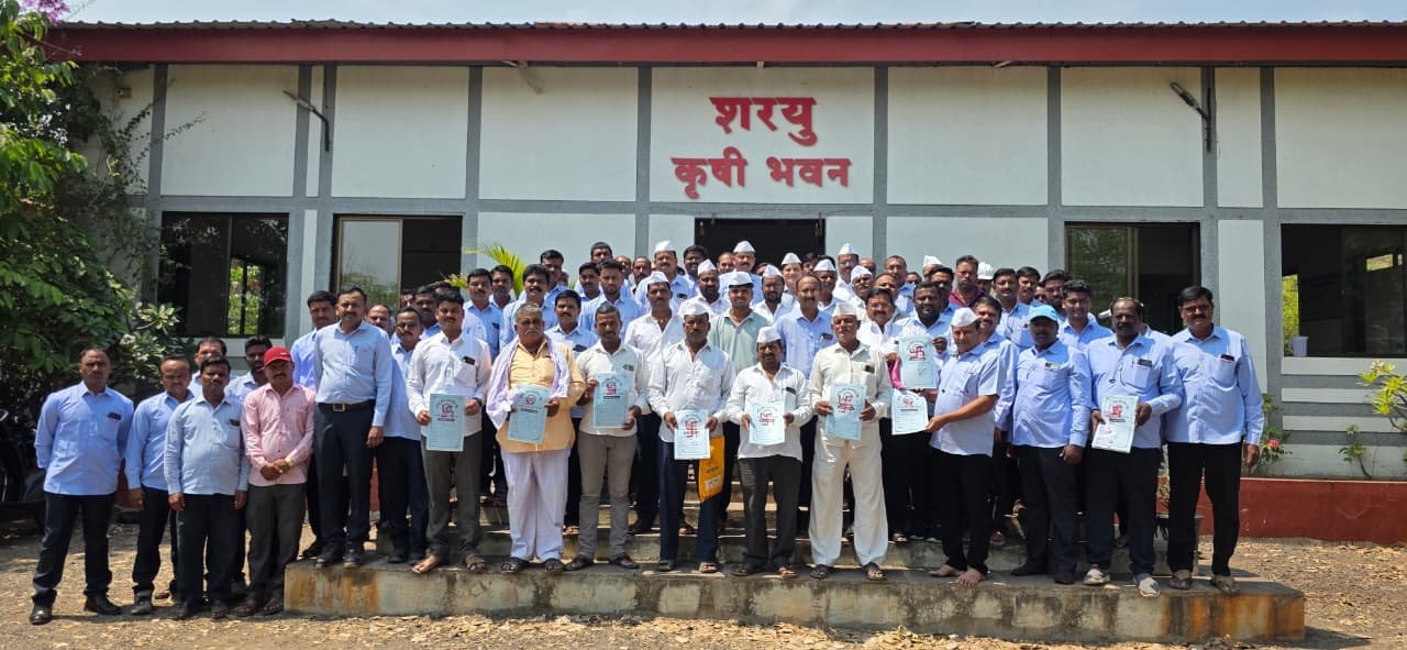 गाळप क्षमतेत वाढीचा निर्धार; शरयु साखर कारखान्यात ऊस तोडणी-वाहतूक कराराचा शुभारंभ