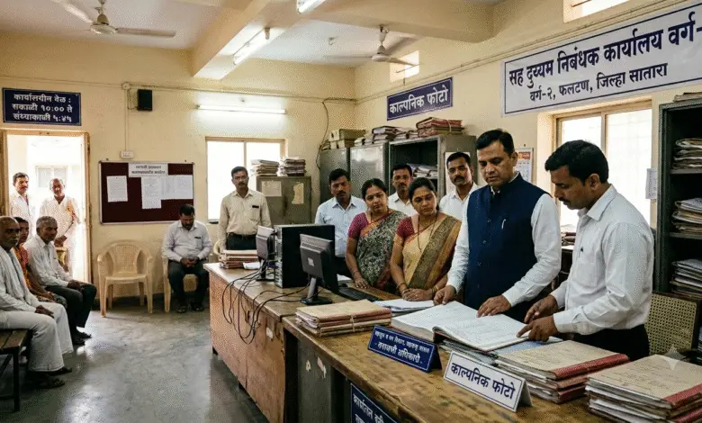फलटणचे सह दुय्यम निबंधक दिपक पवार निलंबित; १,५४५ दस्तांच्या नोंदणीतील अनियमिततेच्या संशयाची चौकशी सुरू. 58 दस्ता मध्ये कायद्याचे उल्लंघन?